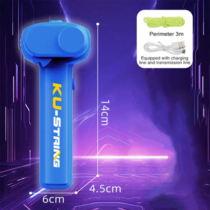 Chidren String Rope Glow in The Dark Toys String Rope Launcher Luminous Portable Handheld String Stress Relief Toy For Kids