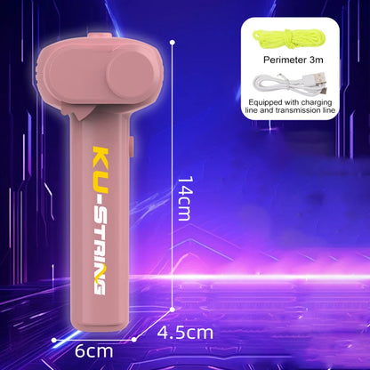 Chidren String Rope Glow in The Dark Toys String Rope Launcher Luminous Portable Handheld String Stress Relief Toy For Kids